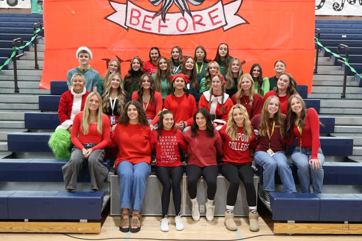 STUCO posing at our winter assembly. 