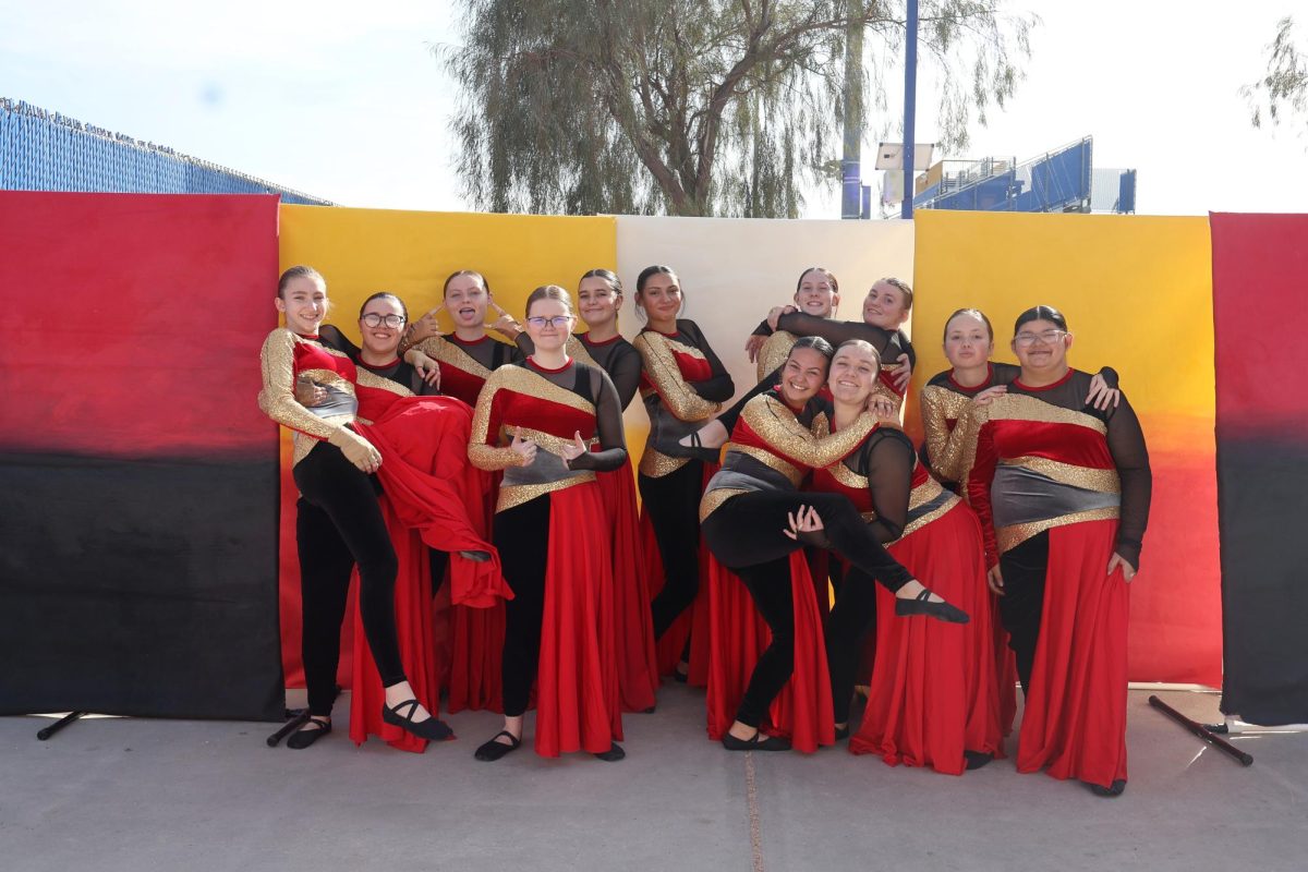 BCHS WinterGuard team at the WinterGuard Competition